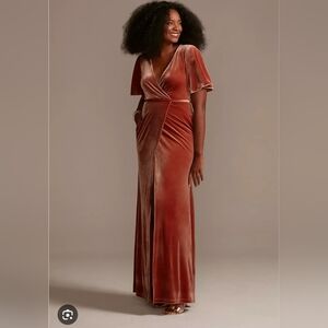 Velvet Maxi Dress Celebrate By DB Russet 14